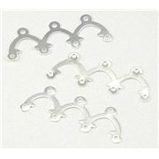 End Bar  4 Row Arch Connector Silver  ea