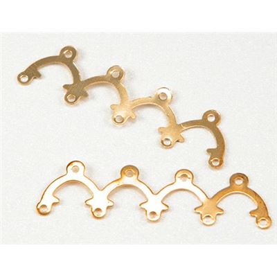 End Bar  5 Row Arch Connector Gold  ea