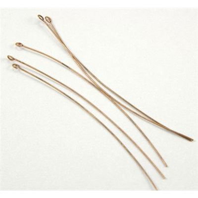 Eye Pins  Extra Fine Antique Copper 75mm ea