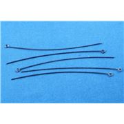 Eye Pins  Extra Fine Black Nickel 75mm ea