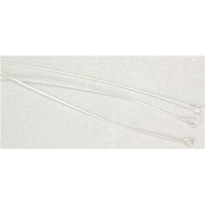 Eye Pins  Extra Fine Silver 75mm ea