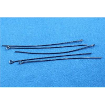 Eye Pins  Thick Black Nickel 75mm ea