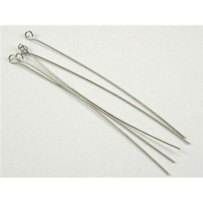 Eye Pins  Thick Nickel 75mm ea