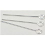 Eye Pins  Thick Silver 25mm ea