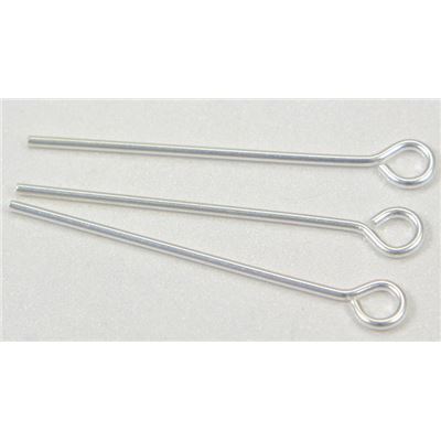 Eye Pins  Thick Silver 25mm ea