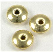 Filler Bead  Saucer Gold  ea