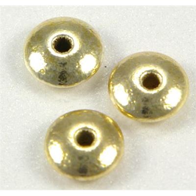 Filler Bead  Saucer Gold  ea