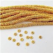 Filler Beads Daisy Spacer Gold 4 x 1.5mm  ea