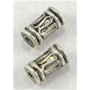 Filler Beads Scroll Barrel Antique Silver 6x3mm ea