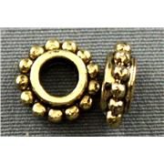 Filler Bead Dotted Filler Antique Gold  ea
