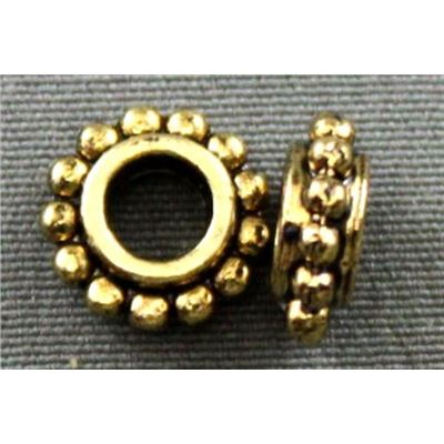 Filler Bead Dotted Filler Antique Gold  ea