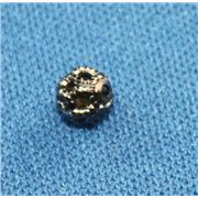 Filler Bead  Filligree Round Black Nickel 4mm ea