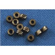 Filler Bead Notched Tube Crimp Black Nickel  ea