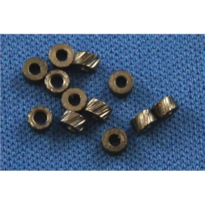 Filler Bead Notched Tube Crimp Black Nickel  ea