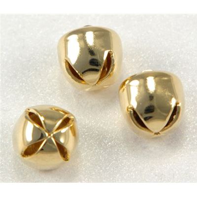 Filler Bead  Bell Gold 6mm ea