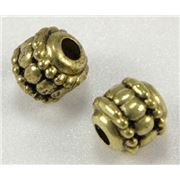 Filler Bead  Dotted Ball Antique Gold  ea