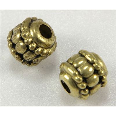 Filler Bead  Dotted Ball Antique Gold  ea
