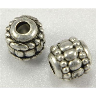 Filler Bead  Dotted Ball Antique Silver  ea