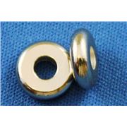 Filler Bead Disc Nickel 3x10mm ea