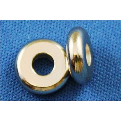 Filler Bead Disc Nickel 3x10mm ea