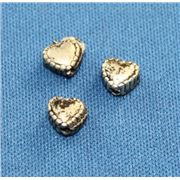 Filler Beads - Small Lacy Heart Nickel  ea