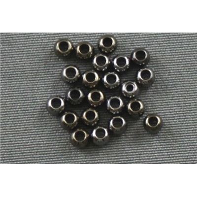 Filler Beads Black Nickel 2.5mm ea