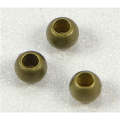 Filler Beads Antique Brass 2.5mm ea