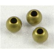 Filler Beads Antique Brass 3mm ea