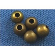Filler Beads Antique Brass 5mm ea