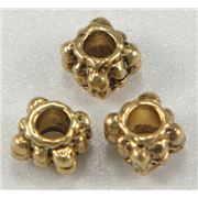 Filler Bead  Dotty Spacer Antique Gold  ea