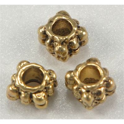 Filler Bead  Dotty Spacer Antique Gold  ea