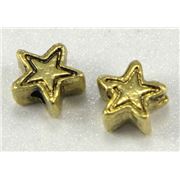 Filler Bead  Star Antique Gold  ea