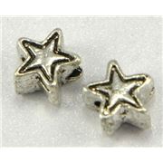 Filler Bead  Star Antique Silver  ea
