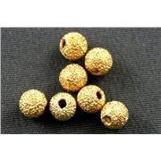 Filler Bead Stardust Balls Gold 4mm ea