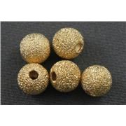 Filler Bead Stardust Balls Gold 6mm ea