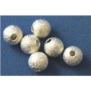 Filler Bead Stardust Balls Silver 6mm ea