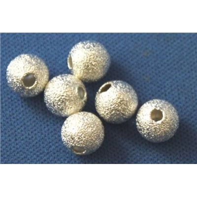 Filler Bead Stardust Balls Silver 6mm ea