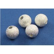 Filler Bead Stardust Balls Silver 10mm ea