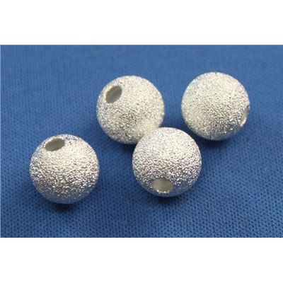 Filler Bead Stardust Balls Silver 10mm ea