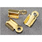 Fold End  Small Gold 9x5mm ea
