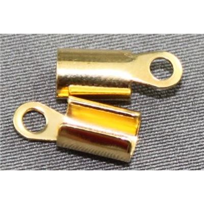 Fold End Large Round Gold  ea