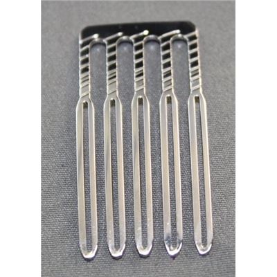 Hair Comb 5 Prong 40x20mm Nickel  ea