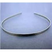 Hair Accessories  Head Band Alloy Round Silver Tone 38x0.4cm each