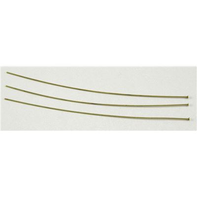 Head Pins  Extra Fine Antique Brass 75mm ea