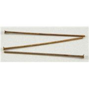 Head Pins  Extra Fine Antique Copper 25mm ea