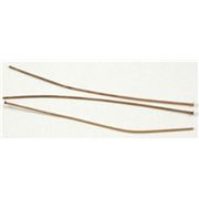 Head Pins  Extra Fine Antique Copper 50mm ea