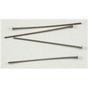 Head Pins  Extra Fine Black Nickel 25mm ea