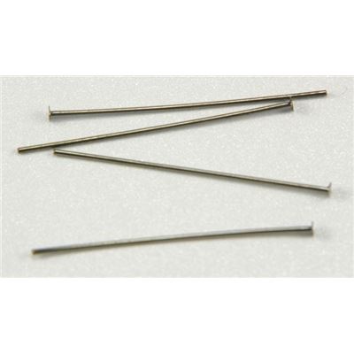 Head Pins  Extra Fine Black Nickel 25mm ea