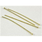 Head Pins  Extra Fine Gold 25mm ea