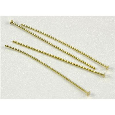 Head Pins  Extra Fine Gold 25mm ea